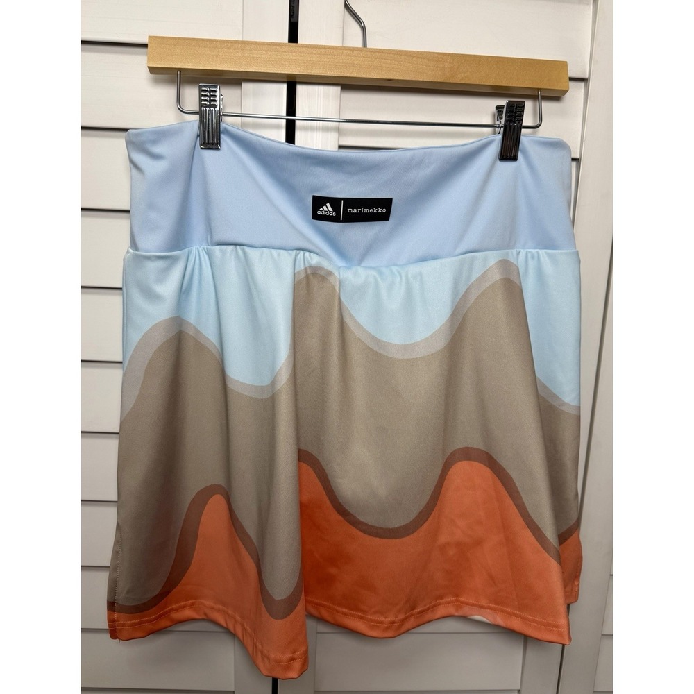 Adidas x Marimekko Premium Tennis Golf Pickleball Skirt Skort Women's Size Large - Picture 10 of 10